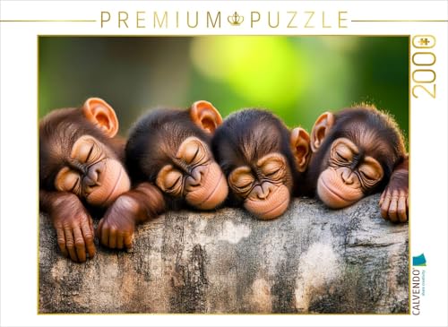 CALVENDO Puzzle Affen | 2000 Teile Lege-Größe 90 x 67 cm Foto-Puzzle für glückliche Stunden von CALVENDO