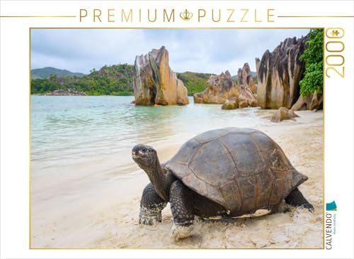 CALVENDO Puzzle Aldabra-Riesenschildkröte auf Curieuse | 2000 Teile Lege-Größe 90 x 67 cm Foto-Puzzle für glückliche Stunden von CALVENDO