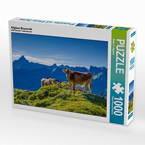 CALVENDO Puzzle Allgäuer Braunvieh 1000 Teile Lege-Größe 64 x 48 cm Foto-Puzzle Bild von Walter G. Allgöwer von CALVENDO