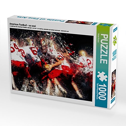 CALVENDO Puzzle American Football - so cool 1000 Teile Puzzle quer | 1000 Teile Lege-Größe 64 x 48 cm Foto-Puzzle für glückliche Stunden von CALVENDO