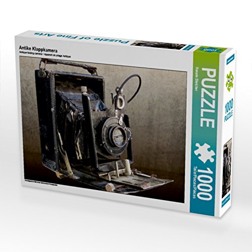 CALVENDO Puzzle Antike Klappkamera 1000 Teile Puzzle quer | 1000 Teile Lege-Größe 64 x 48 cm Foto-Puzzle für glückliche Stunden von CALVENDO