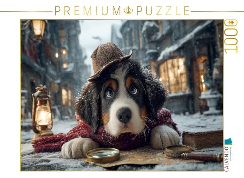 CALVENDO Puzzle Berner Sennenhund als Detektiv im verschneiten Altstadtviertel | 1000 Teile Lege-Größe 64 x 48 cm Foto-Puzzle für glückliche Stunden CALVENDO Puzzle Berner Sennenhund als Detektiv im verschneiten Altstadtviertel | 1000 Teile Lege-Größe 64 x 48 cm Foto-Puzzle für glückliche Stunden von CALVENDO