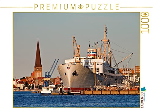 CALVENDO Puzzle Blick auf Rostock 1000 Teile Puzzle quer | 1000 Teile Lege-Größe 64 x 48 cm Foto-Puzzle für glückliche Stunden von CALVENDO