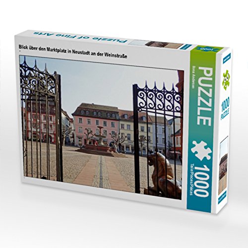 CALVENDO Puzzle Blick über den Marktplatz in Neustadt an der Weinstraße 1000 Teile Puzzle quer | 1000 Teile Lege-Größe 64 x 48 cm Foto-Puzzle für glückliche Stunden von CALVENDO