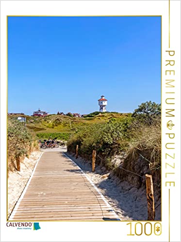 CALVENDO Puzzle Blick vom Strandweg zum Wasserturm 1000 Teile Puzzle hoch | 1000 Teile Lege-Größe 48 x 64 cm Foto-Puzzle für glückliche Stunden von CALVENDO