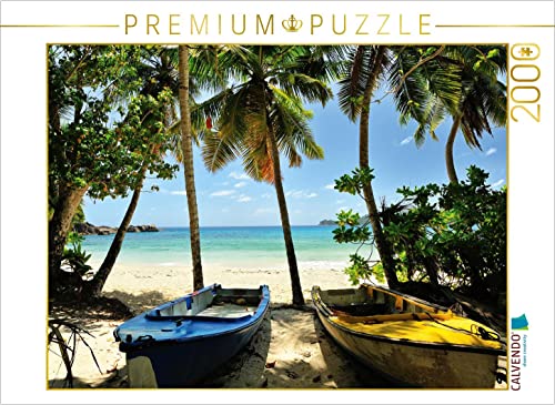 CALVENDO Puzzle Boote am Strand 2000 Teile Lege-Größe 90 x 67 cm Foto-Puzzle Bild von JF-Fotografie von CALVENDO