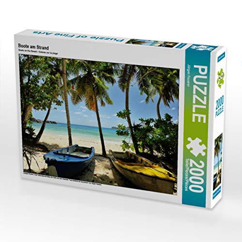 CALVENDO Puzzle Boote am Strand 2000 Teile Lege-Größe 90 x 67 cm Foto-Puzzle Bild von JF-Fotografie von CALVENDO