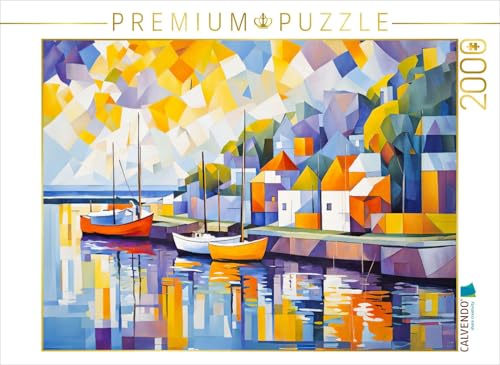 CALVENDO Puzzle Boote im Hafen bei Abendsonne | 2000 Teile Lege-Größe 90 x 67 cm Foto-Puzzle für glückliche Stunden von CALVENDO