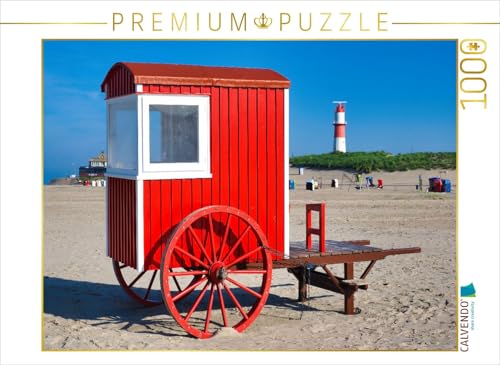 CALVENDO Puzzle Borkum Rot-Weiß | 1000 Teile Lege-Größe 64 x 48 cm Foto-Puzzle für glückliche Stunden von CALVENDO