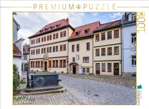 CALVENDO Puzzle Brunnen an der Stiftsgasse | 1000 Teile Lege-Größe 64 x 48 cm Foto-Puzzle für glückliche Stunden von CALVENDO