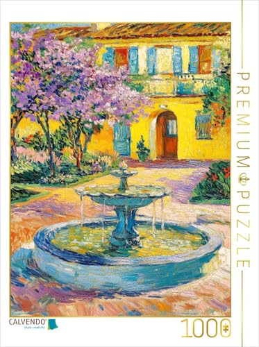 CALVENDO Puzzle Brunnen im Hof | 1000 Teile Lege-Größe 48 x 64 cm Foto-Puzzle für glückliche Stunden von CALVENDO