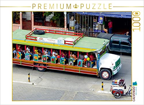 CALVENDO Puzzle Bunter Bus in Cartagena, Kolumbien 1000 Teile Puzzle quer | Lege-Größe cm Foto-Puzzle für glückliche Stunden CALVENDO Puzzle Bunter Bus in Cartagena, Kolumbien 1000 Teile Puzzle quer | Lege-Größe cm Foto-Puzzle für glückliche Stunden von CALVENDO