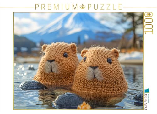 CALVENDO Puzzle Capybaras | 1000 Teile Lege-Größe 64 x 48 cm Foto-Puzzle für glückliche Stunden von CALVENDO