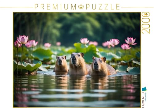 CALVENDO Puzzle Capybaras - Wasserschweine in ihrem Element | Lege-Größe cm Foto-Puzzle für glückliche Stunden CALVENDO Puzzle Capybaras - Wasserschweine in ihrem Element | Lege-Größe cm Foto-Puzzle für glückliche Stunden von CALVENDO