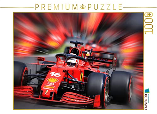 CALVENDO Puzzle Charles Leclerc aus Monaco ist erst der dritte Monegasse in der Formel 1 und startet seit 2019 für die Scuderia Ferrari. - 1000 Teile Foto-Puzzle für glückliche Stunden von CALVENDO