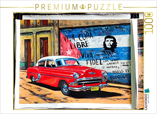 CALVENDO Puzzle Che und Chevy - Kult auf Kuba 1000 Teile Lege-Größe 64 x 48 cm Foto-Puzzle Bild von Henning von Loewis of Menar von CALVENDO