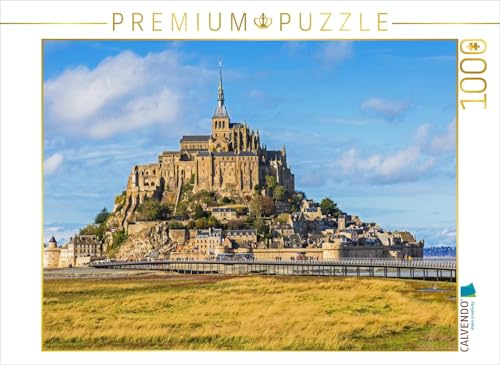 CALVENDO Puzzle Der Klosterberg Mont Saint-Michel 1000 Teile Lege-Größe 64 x 48 cm Foto-Puzzle Bild von Stefan Schütter von CALVENDO