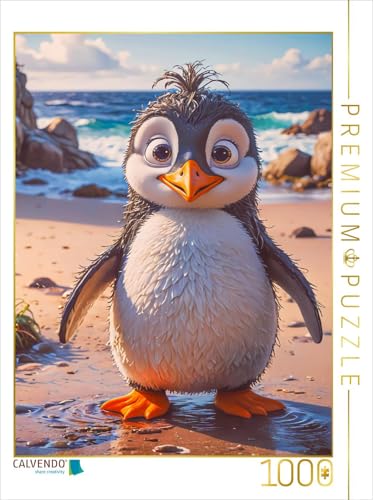 CALVENDO Puzzle Der Pinguin aus Neuseeland | 1000 Teile Lege-Größe 48 x 64 cm Foto-Puzzle für glückliche Stunden von CALVENDO