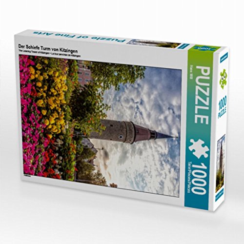 CALVENDO Puzzle Der Schiefe Turm von Kitzingen 1000 Teile Puzzle hoch | 1000 Teile Lege-Größe 48 x 64 cm Foto-Puzzle für glückliche Stunden von CALVENDO