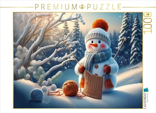 CALVENDO Puzzle Der Schneemann friert | 1000 Teile Lege-Größe 64 x 48 cm Foto-Puzzle für glückliche Stunden von CALVENDO