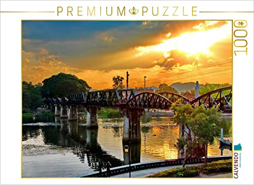 CALVENDO Puzzle Die Brücke am Kwai in Kanchanaburi, Thailand 1000 Teile Lege-Größe 64 x 48 cm Foto-Puzzle Bild von Herbert Böck von CALVENDO