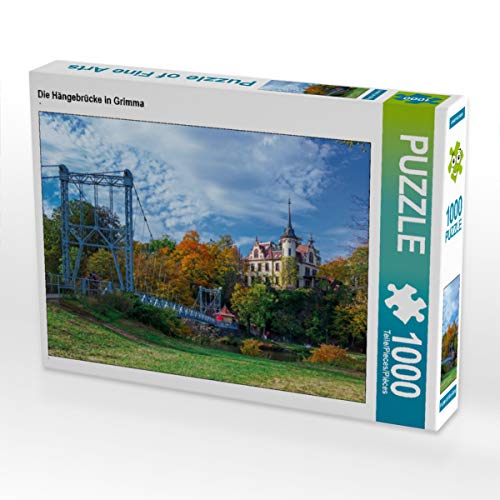 CALVENDO Puzzle Die Hängebrücke in Grimma 1000 Teile Lege-Größe 64 x 48 cm Foto-Puzzle Bild von wkbilder von CALVENDO