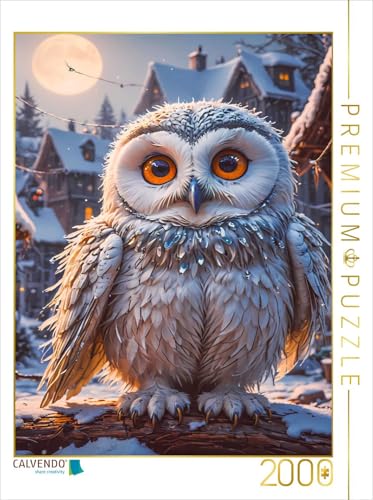 CALVENDO Puzzle Die Schneeeule aus Europa | 2000 Teile Lege-Größe 67 x 90 cm Foto-Puzzle für glückliche Stunden von CALVENDO