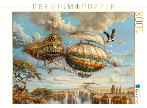 CALVENDO Puzzle Dirigeables Steampunk | 1000 Teile Lege-Größe 64 x 48 cm Foto-Puzzle für glückliche Stunden von CALVENDO