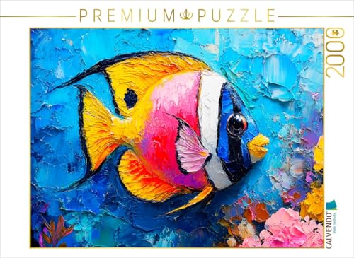 CALVENDO Puzzle Doktorfisch am Riff | 2000 Teile Lege-Größe 90 x 67 cm Foto-Puzzle für glückliche Stunden von CALVENDO