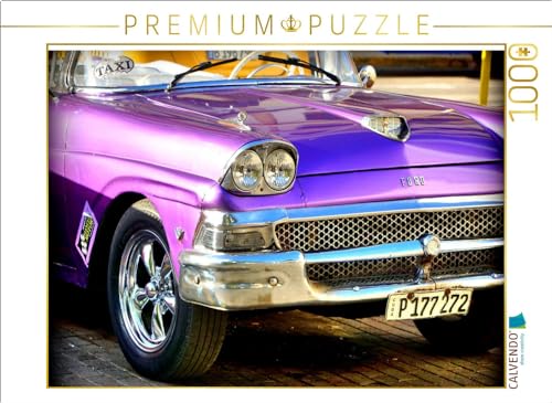 CALVENDO Puzzle EIN Motiv aus dem Kalender Best of Fairlane 500 - EIN Ford mit Flossen in Kuba | 1000 Teile Lege-Größe 64 x 48 cm Foto-Puzzle für glückliche Stunden von CALVENDO