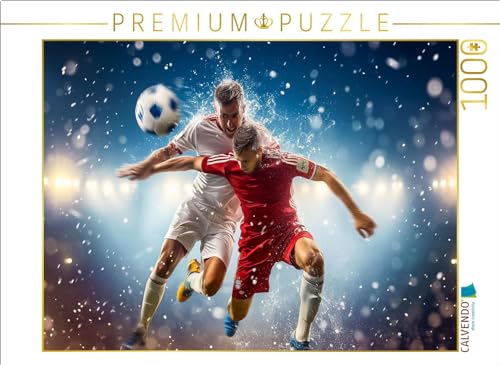 CALVENDO Puzzle EIN Motiv aus dem Kalender Fussball - Zweikampf | 1000 Teile Lege-Größe 64 x 48 cm Foto-Puzzle für glückliche Stunden von CALVENDO