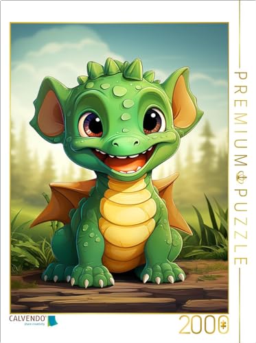 CALVENDO Puzzle EIN Motiv aus dem Kalender Happy Dinos | 2000 Teile Lege-Größe 67 x 90 cm Foto-Puzzle für glückliche Stunden von CALVENDO