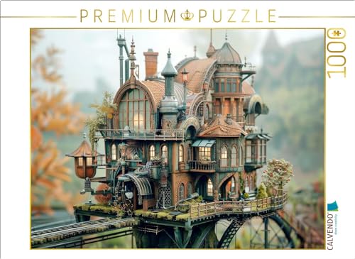 CALVENDO Puzzle EIN Motiv aus dem Kalender Miniaturwelt Faszinierend winzige Häuser im Steampunk-Stil | 1000 Teile Lege-Größe 64 x 48 cm Foto-Puzzle für glückliche Stunden von CALVENDO