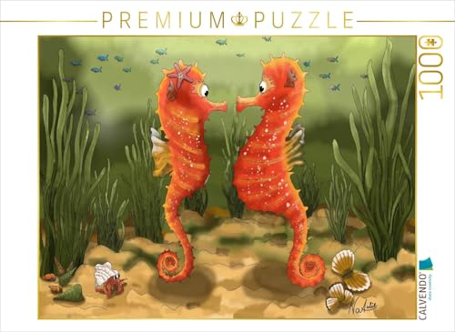 CALVENDO Puzzle EIN Tanz im Ozean, die Begegnung der Seepferdchen | 1000 Teile Lege-Größe 64 x 48 cm Foto-Puzzle für glückliche Stunden CALVENDO Puzzle EIN Tanz im Ozean, die Begegnung der Seepferdchen | 1000 Teile Lege-Größe 64 x 48 cm Foto-Puzzle für glückliche Stunden von CALVENDO