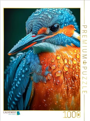 CALVENDO Puzzle Eisvogel | 1000 Teile Lege-Größe 48 x 64 cm Foto-Puzzle für glückliche Stunden von CALVENDO