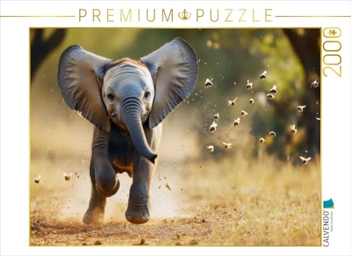 CALVENDO Puzzle Elefanten | 2000 Teile Lege-Größe 90 x 67 cm Foto-Puzzle für glückliche Stunden von CALVENDO