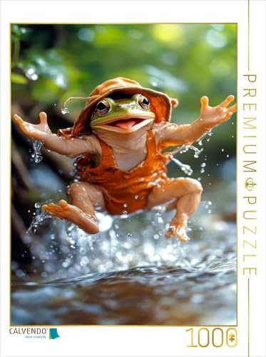 CALVENDO Puzzle Frösche | 1000 Teile Lege-Größe 48 x 64 cm Foto-Puzzle für glückliche Stunden von CALVENDO