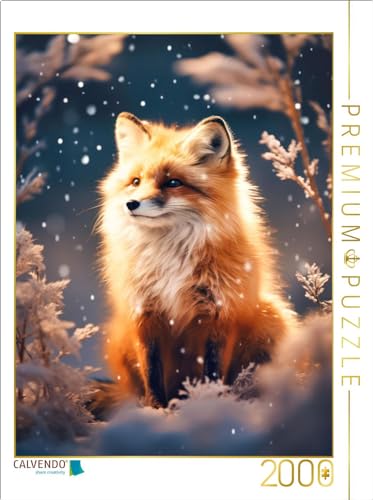 CALVENDO Puzzle Fuchs im Schnee | 2000 Teile Lege-Größe 67 x 90 cm Foto-Puzzle für glückliche Stunden von CALVENDO