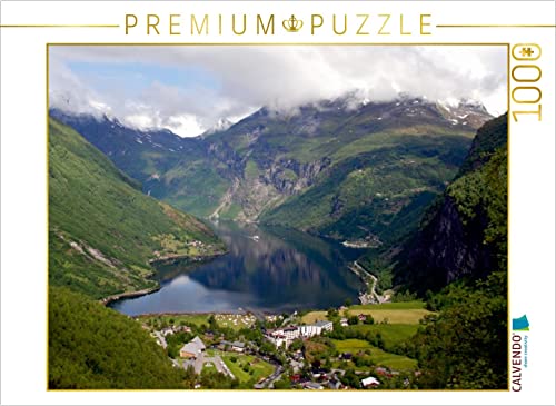 CALVENDO Puzzle Geiranger Fjord, Norwegen 1000 Teile Lege-Größe 64 x 48 cm Foto-Puzzle Bild von GUGIGEI von CALVENDO