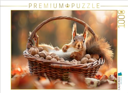 CALVENDO Puzzle Genug Nüsse gesammelt | 1000 Teile Lege-Größe 64 x 48 cm Foto-Puzzle für glückliche Stunden von CALVENDO