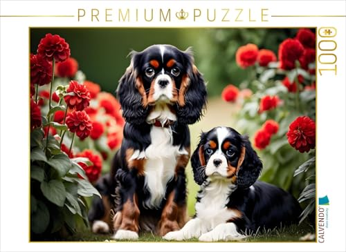 CALVENDO Puzzle Goldige Kavalier King Charles Spaniel | 1000 Teile Lege-Größe 64 x 48 cm Foto-Puzzle für glückliche Stunden von CALVENDO