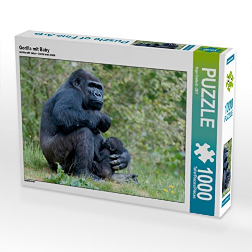 CALVENDO Puzzle Gorilla mit Baby 1000 Teile Puzzle quer | 1000 Teile Lege-Größe 64 x 48 cm Foto-Puzzle für glückliche Stunden CALVENDO Puzzle Gorilla mit Baby 1000 Teile Puzzle quer | 1000 Teile Lege-Größe 64 x 48 cm Foto-Puzzle für glückliche Stunden von CALVENDO