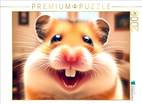 CALVENDO Puzzle Grinsender Hamster | 2000 Teile Lege-Größe 90 x 67 cm Foto-Puzzle für glückliche Stunden von CALVENDO