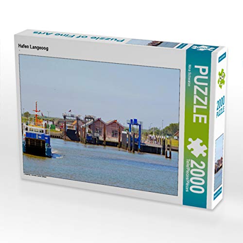 CALVENDO Puzzle Hafen Langeoog 2000 Teile Puzzle quer | 2000 Teile Lege-Größe 90 x 67 cm Foto-Puzzle für glückliche Stunden von CALVENDO