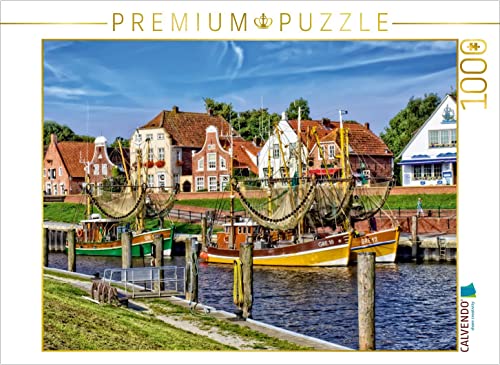 CALVENDO Puzzle Hafen-Panorama, wie aus dem Bilderbuch 1000 Teile Puzzle quer | 1000 Teile Lege-Größe 64 x 48 cm Foto-Puzzle für glückliche Stunden von CALVENDO