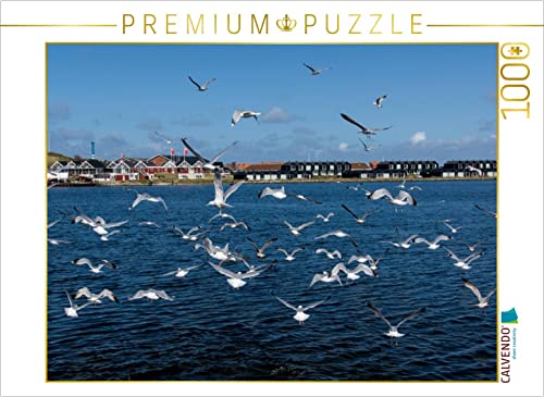 CALVENDO Puzzle Hafen in Hvide Sande 1000 Teile Puzzle quer | 1000 Teile Lege-Größe 64 x 48 cm Foto-Puzzle für glückliche Stunden von CALVENDO