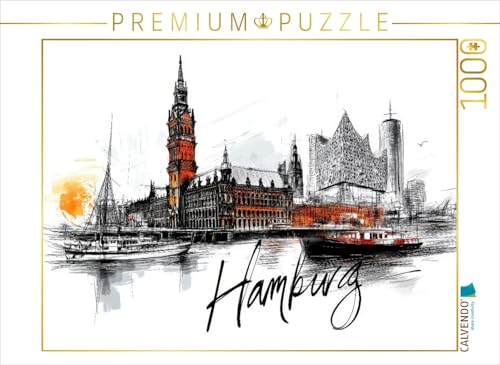 CALVENDO Puzzle Hamburg | 1000 Teile Lege-Größe 64 x 48 cm Foto-Puzzle für glückliche Stunden CALVENDO Puzzle Hamburg | 1000 Teile Lege-Größe 64 x 48 cm Foto-Puzzle für glückliche Stunden von CALVENDO
