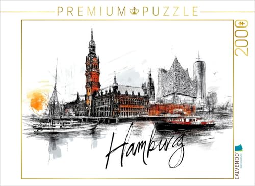 CALVENDO Puzzle Hamburg | 2000 Teile Lege-Größe 90 x 67 cm Foto-Puzzle für glückliche Stunden von CALVENDO