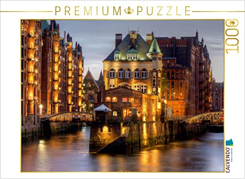 CALVENDO Puzzle Hamburg - Speicherstadt 1000 Teile Lege-Größe 64 x 48 cm Foto-Puzzle Bild von Thomas Seethaler von CALVENDO