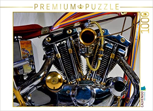 CALVENDO Puzzle Harley Classic Chopper 1000 Teile Lege-Größe 64 x 48 cm Foto-Puzzle Bild von Ingo Laue von CALVENDO